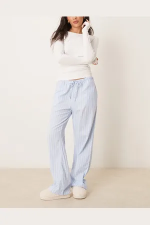 Gina Tricot Woven stripe lounge pyjama trouser pants in stripe