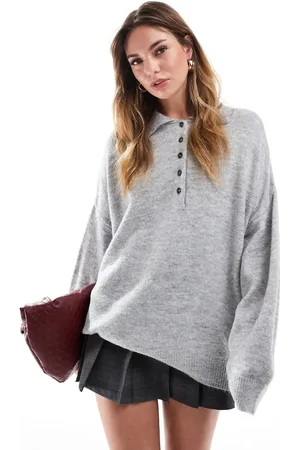 ASOS Knitted compact rugby shirt in