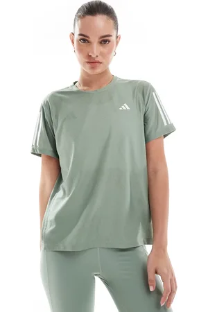 adidas Adidas Running Own The Run t-shirt in silver green