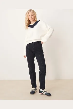 ASOS Seamed slim fit high waist jean