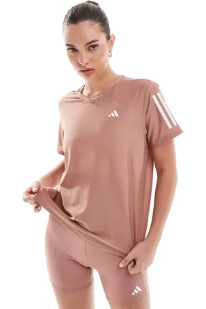 adidas Adidas Running Own The Run t-shirt in warm clay