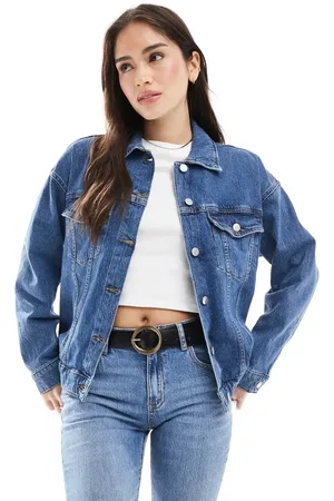 VERO MODA Oversized denim jacket in medium
