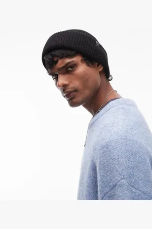 AllSaints Merino wool fisherman beanie in