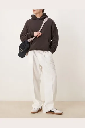 ASOS Smart wide leg trousers with front pleat in