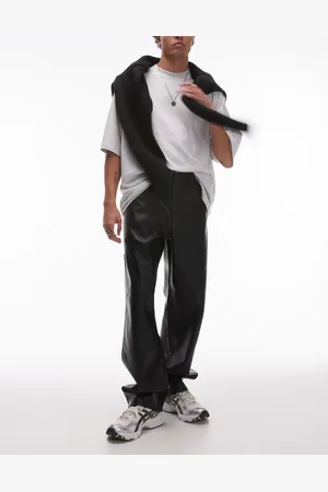 Carhartt Single knee faux leather trousers in