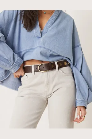 ASOS Stud detail waist and hip belt in washed