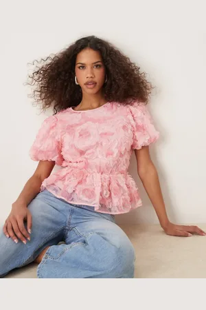 Sister Jane 3D floral tulle top in