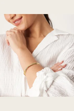 ASOS 14k plated cuff bracelet with twist detail
