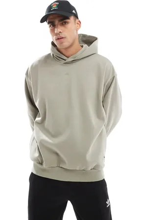 adidas Adidas Basketball unisex fleece hoodie in beige