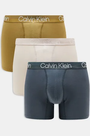 Calvin Klein Modern Structure 3 pack boxer brief in khaki/beige/blue