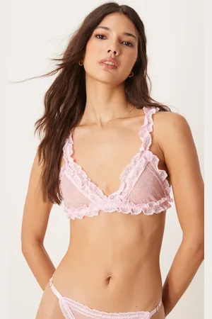 Free People Heart to heart ruffle bralette in