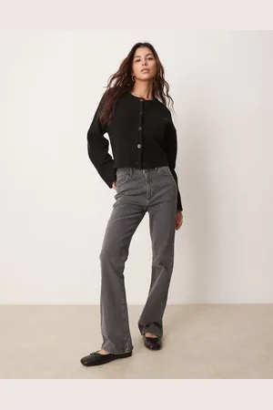 ASOS Mid rise bootcut flare jean with comfort stretch in