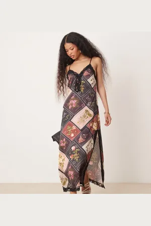 Miss Selfridge Maxi dress in patchwork print