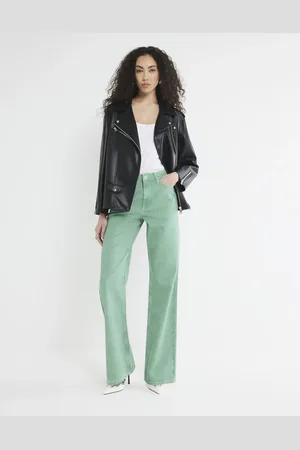 River Island Relaxed straight jeans in - medium