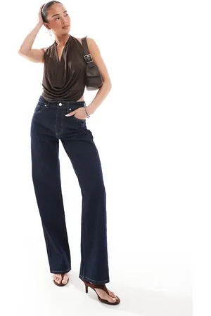 ASOS Comfort stretch straight leg jean in rinse