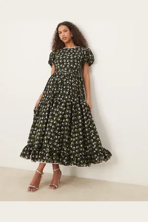 Sister Jane Puff sleeve maxi dress in floral