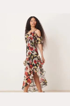 Miss Selfridge Ruffle maxi dress in floral print