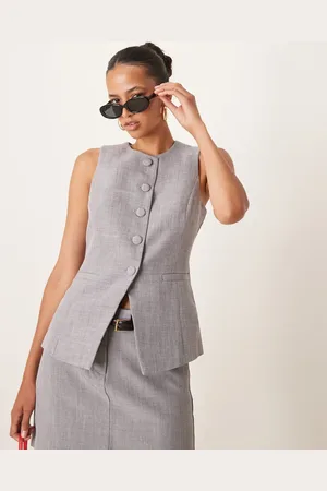 New Look Longline tailored waistcoat co-ord in