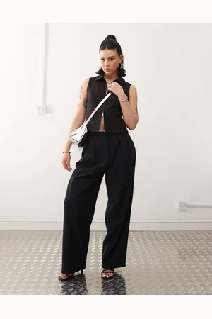 Motel Nala slouchy wide leg low rise trousers in