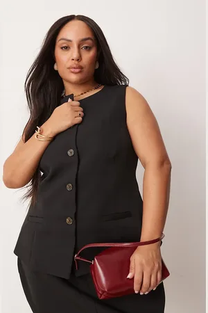New Look New Look Curve longline tailored waistcoat co-ord in