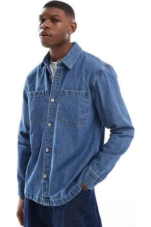 Hollister Denim over shirt in medium wash
