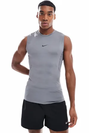 Nike Dri-FIT muscle fit vest in grey