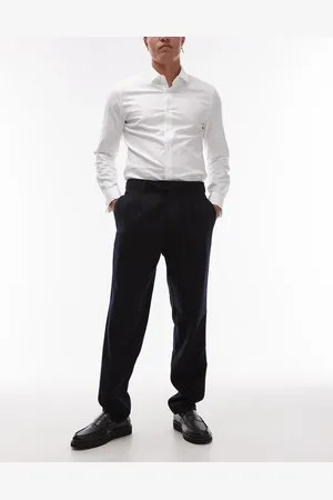 MANGO Wool mix tailored trouser in