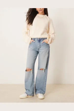 ASOS Baggy jean with rips in mid