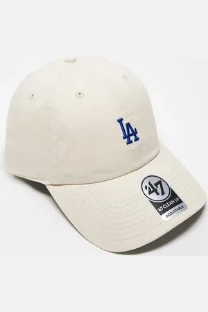 47 Brand Mini Los Angeles Dodgers washed clean up cap in cream