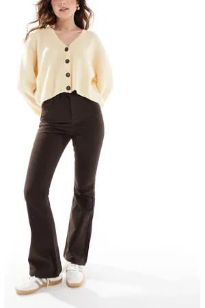 Miss Selfridge Flared jeans in chocolate