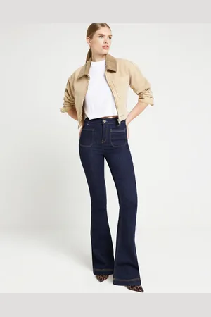 River Island Flare jean in darkwash