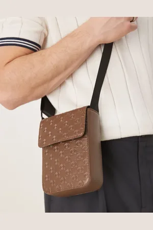 ASOS Monogram mini crossbody bag in