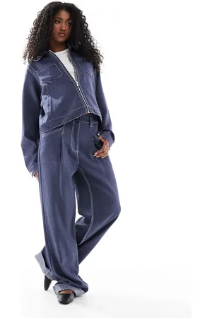 ASOS Straight leg trousers co-ord in denim look