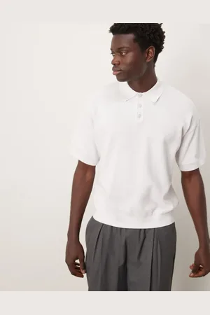 ASOS Relaxed lightweight knitted cotton pique polo in