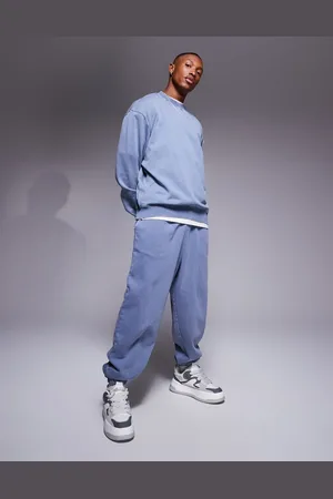 ASOS Co-ord oversized joggers in washed - MBLUE