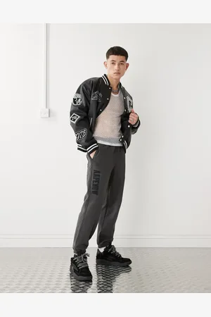 A Bathing Ape Aape By A Bathing Ape side logo cuffed joggers in washed grey