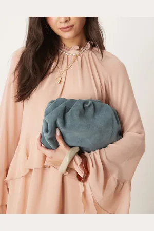ASOS Premium suede cloud clutch bag in
