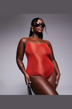 South Beach Crinkle swimsuit in rust