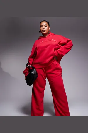 Kaiia Plus wide leg jogger co-ord in