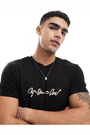 G-Star T-shirt in with script logo print