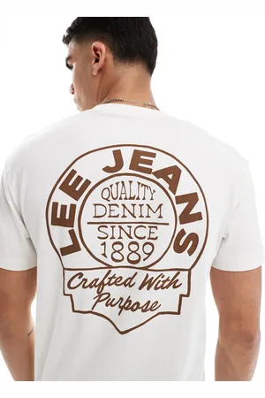 Lee Logo back print relaxed fit t-shirt in off