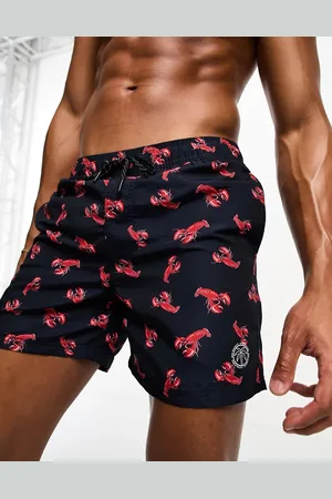 JACK & JONES Intelligence swim shorts in floral print