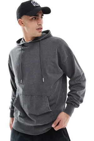 Brave Soul Oversized hoodie in acid wash