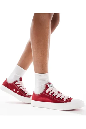 Converse Chuck Taylor All Star Ox trainers in with gingham laces