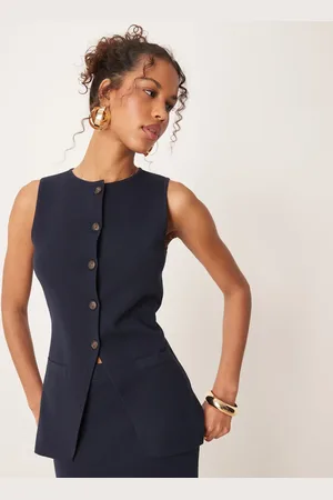 Pretty Lavish Longline knit waistcoat co-ord in