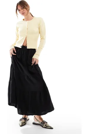Cotton On Haven tiered maxi skirt in