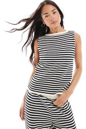 ASOS Knitted slash neck top co ord in