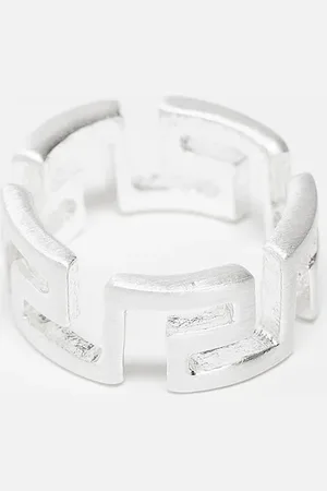 ASOS Greek wave band ring in tone