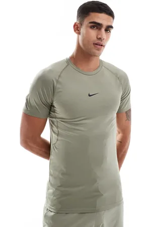 Nike Dri-FIT muscle fit t-shirt in khaki