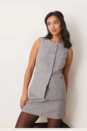 New Look Longline tailored waistcoat co-ord in